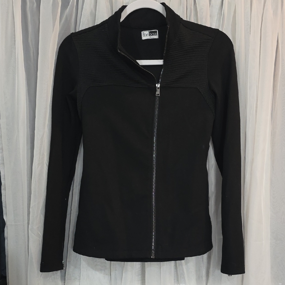 #51 The Base Jacket Womens Sm Black Zip UP Active Sportswear Athleisure